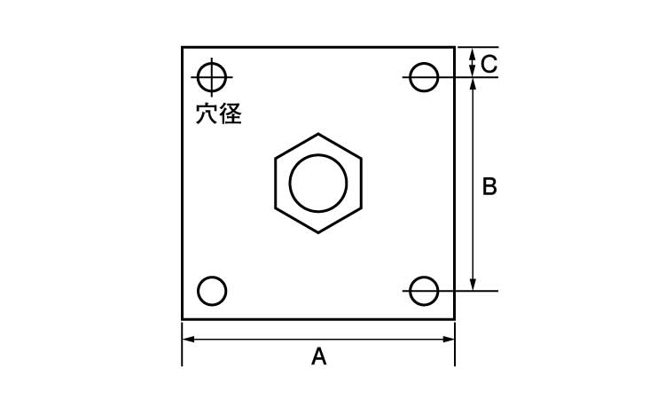 板付ナット図面