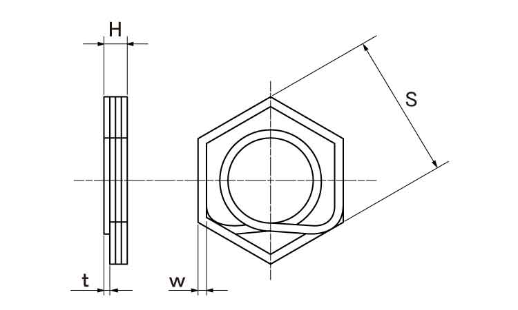 ロックワン（ミリねじ用図面