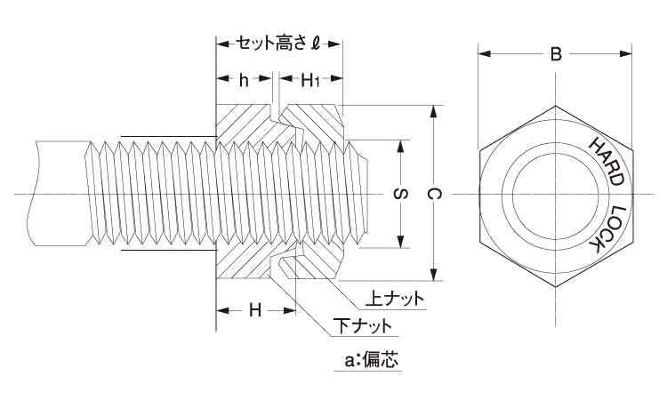 ハードロックＮ（薄・Ｈ－３細目図面