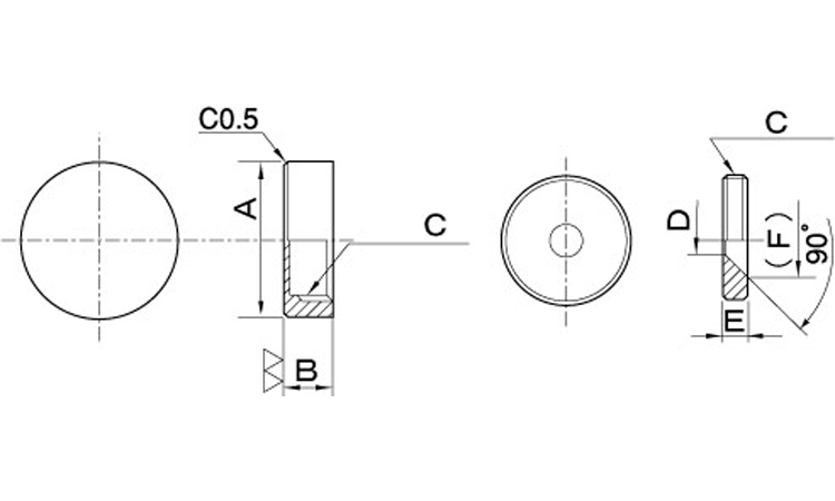 鏡止めナットＣ（ＥＣＯ－ＢＳ）図面
