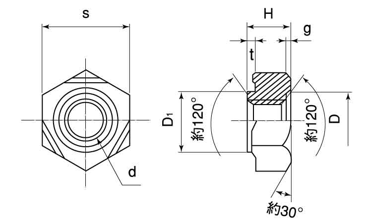 六角ウエルドＮ（１Ａ・ケーエム製図面