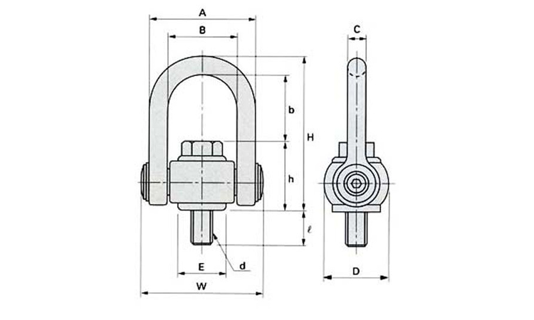 マルチアイボルト　浪速鉄工製図面