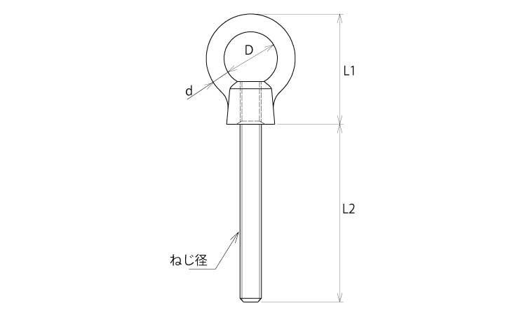 ロングアイボルトＮ型図面