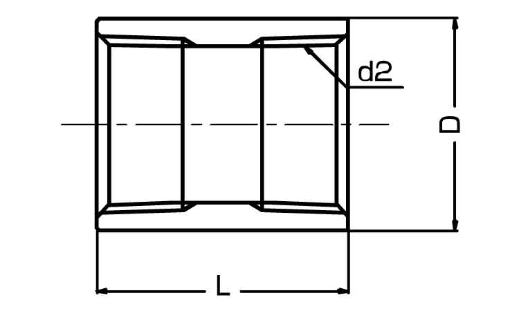 ねじ込み継手テーパソケットＰＴＳ図面