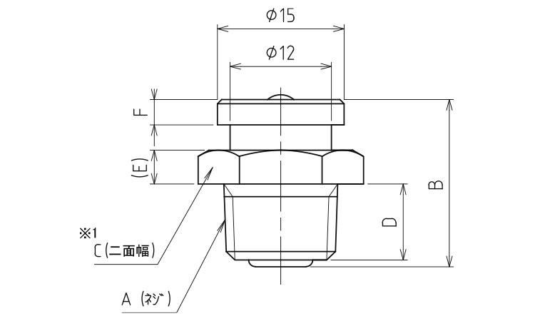 ボタンヘッドニップル図面