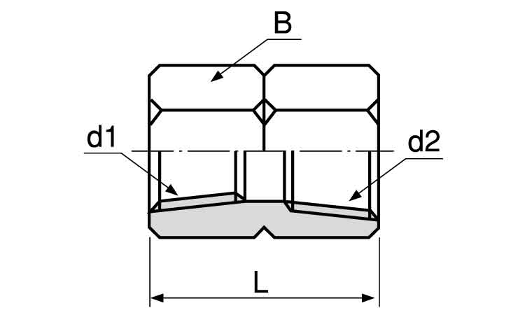 異径六角ソケット（ＮＳ図面