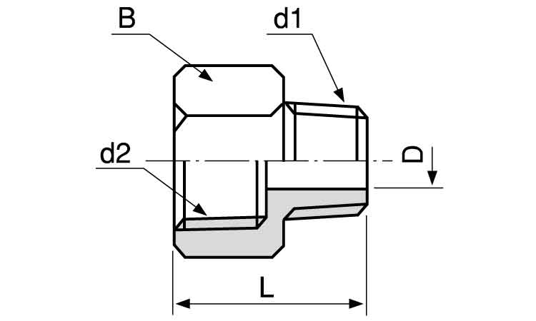 異径内・外ソケット（ＮＦ図面