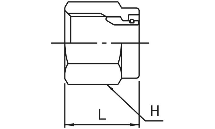 エスフィットスリーブ一体ナット図面