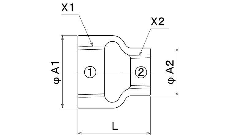 ＣＫ　径違いソケット（ＲＳ）図面