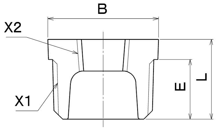 ＣＫ　ブッシング（ＢＵ）図面