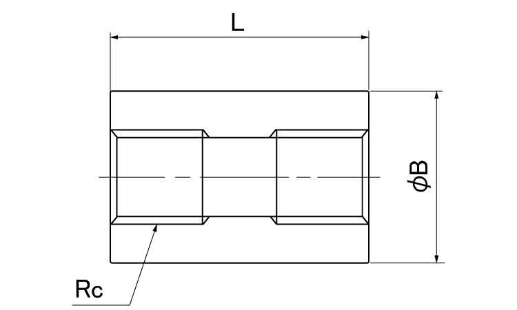 ねじ込み　高圧　丸ソケット図面