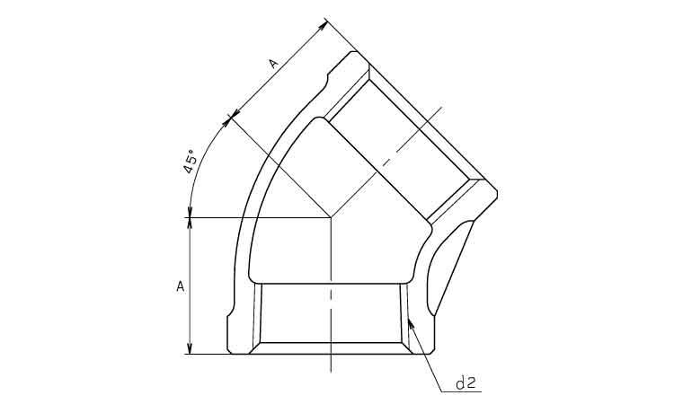 ９０°エルボ（ＰＬＺ（ＫＩＴＺ図面