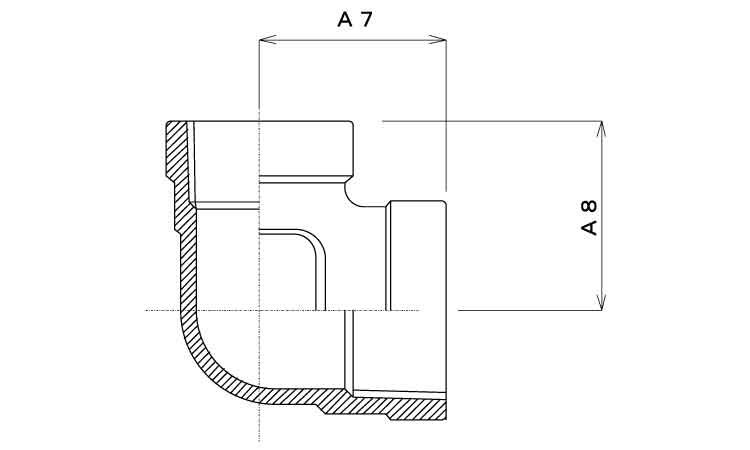 ナゴヤ　径違いエルボ（ＲＬ図面