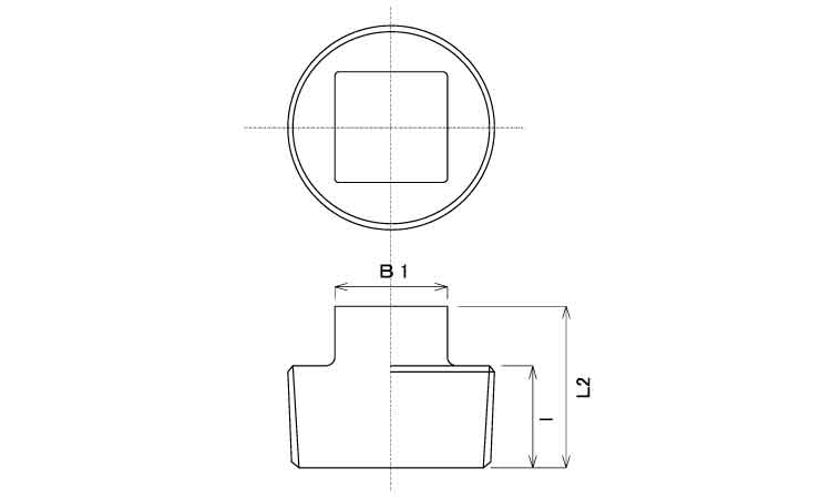 ナゴヤ　四角プラグ（Ｐ図面