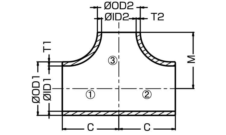 径違いチーズ（Ｔ・Ｒ（Ｓ４０図面
