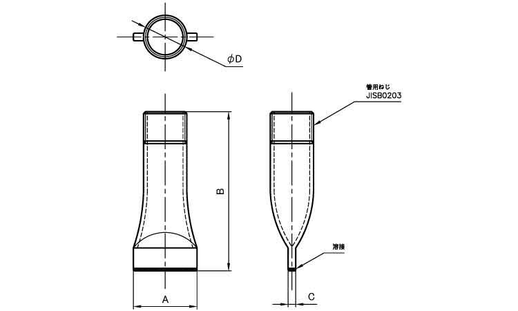 白ヤトイ管図面