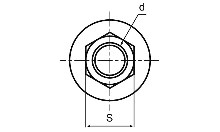 アンカー用座金付ナットＢＮ－Ｗ図面
