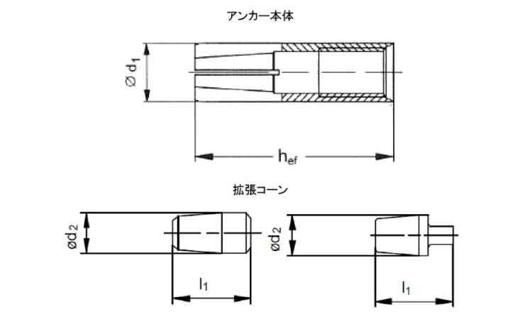 フラッシュアンカー　ＨＫＶ図面
