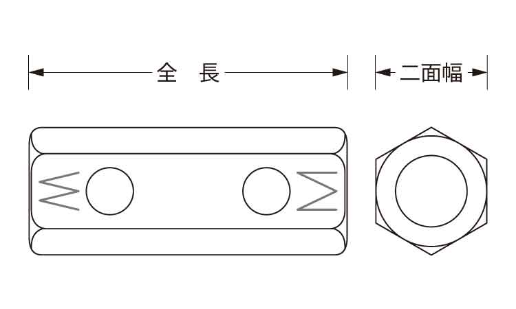 ビッグワン用　異径高ナット図面