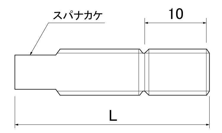メタル用軸足（型枠部材）図面