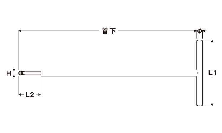 テーパーＴハンドルＳＴＴ５００図面