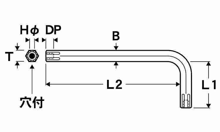 ＴＯＲＸ穴付レンチＴＸＨＳセット図面