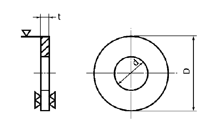 ワッシャー（ＪＩＳ（薄口図面