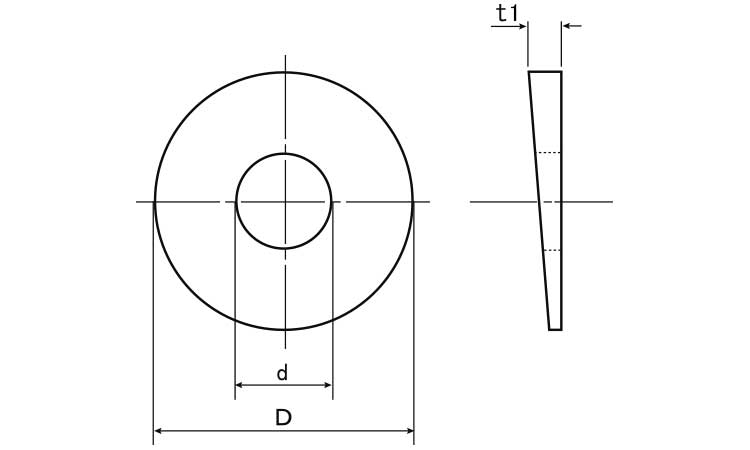 ８ロックワッシャー（ドブめっき用図面
