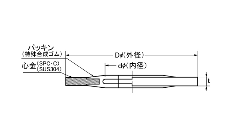 シールワッシャー（キーパー製図面