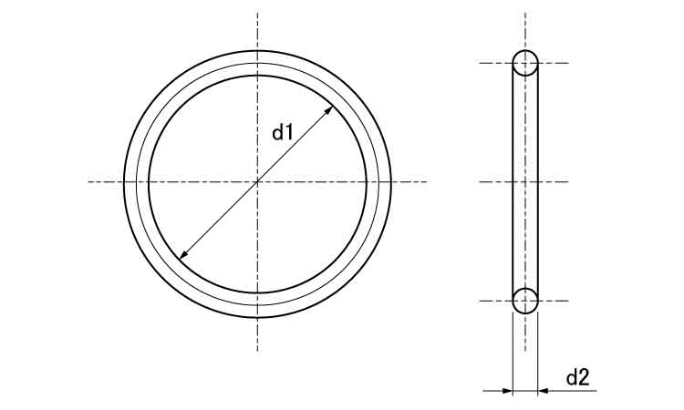 Ｏリング（ＥＰＤＭ７０）Ｇ図面