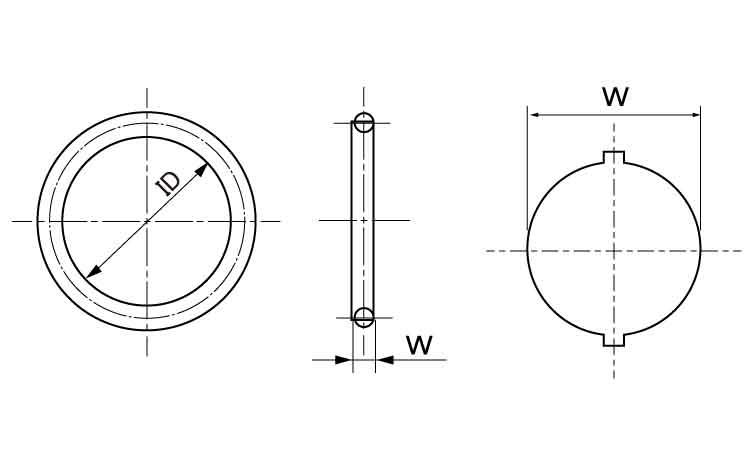 Ｏリング（ＥＰＤＭ７０）Ｓ図面