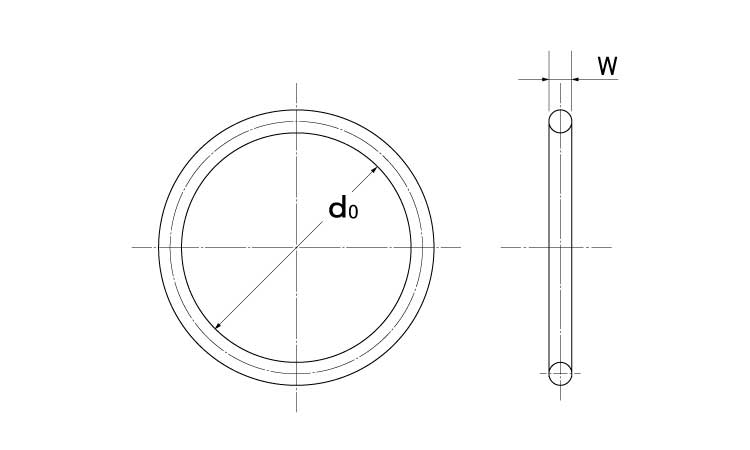 Ｏリング　ＮＯＫ製図面
