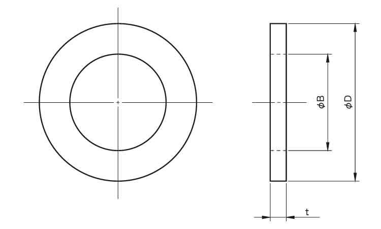 ウレタンダンパー　ノーマル図面