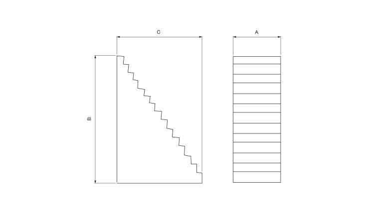 磁力付ステップブロック（Ｍ－Ｓ図面