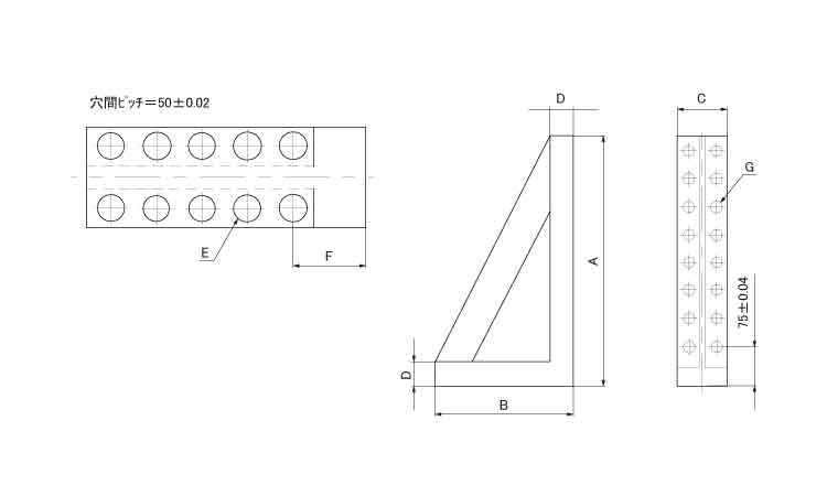 ストップアングル（Ｂタイプ図面