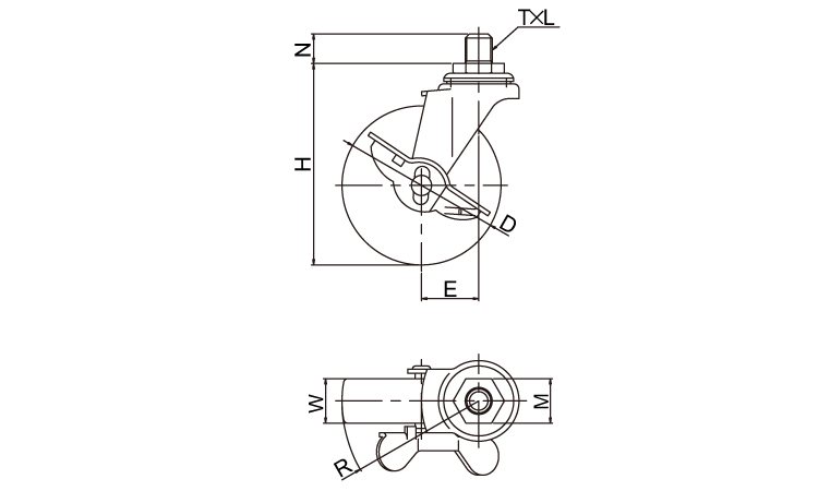 軽自在ＥＴ－ＤＳ型Ｍ１２Φ１００図面