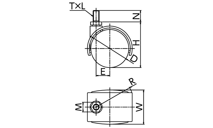 事務機器自在ねじ込み式ＰＴ３／８図面