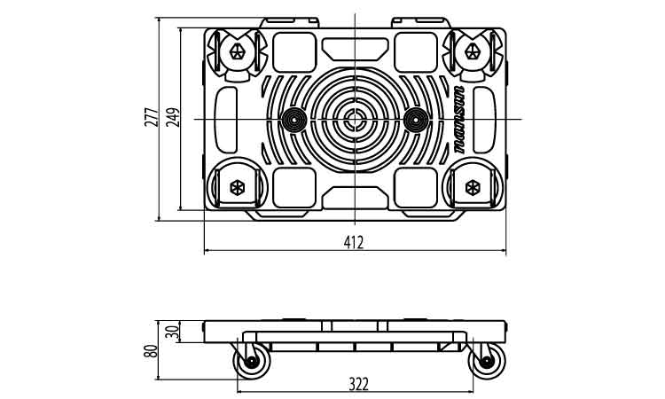 連結ドーリーＰＤ－４０３－２ＳＥ図面