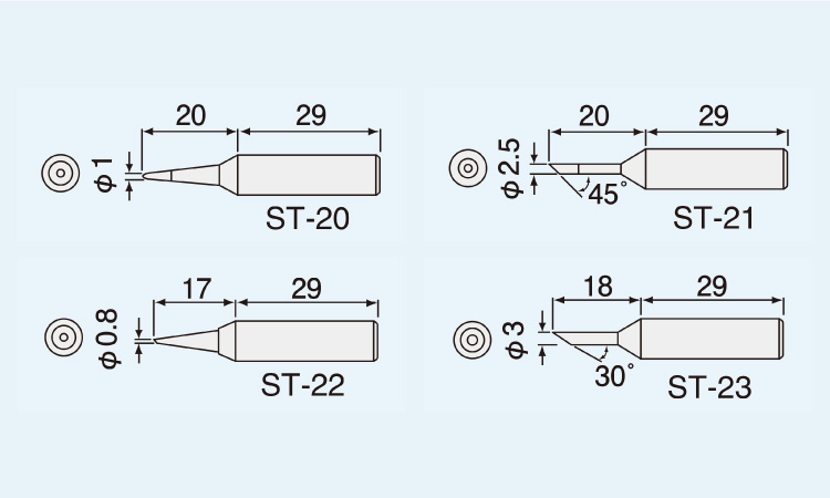 ＳＫ－４０用ハンダ　コテチップ図面