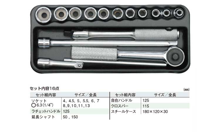 ソケットレンチセットＴＳＷ－２図面